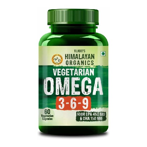 1 - Vlado's Himalayan Organics Omega 3 6 9 Vegan Natural Nutrition Supplement, 60 veggie capsule(s)