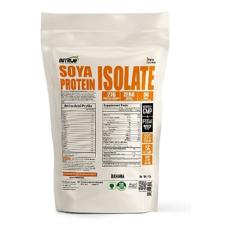 NutriJa Soya Protein Isolate 90%, 1 lb Banana