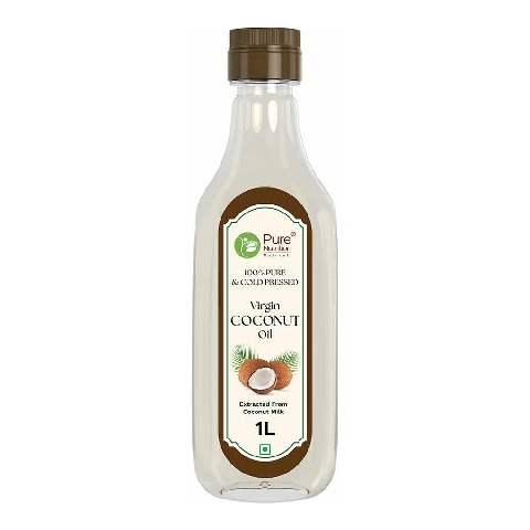1 - Pure Nutrition 100% Pure & Cold Pressed Virgin Coconut Oil,  1 L 