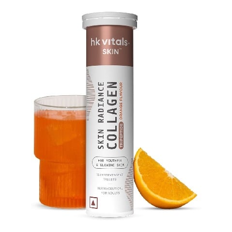10 - HealthKart HK Vitals Collagen Effervescent, 15 tablet(s) Orange