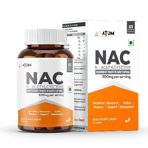 1 - AS-IT-IS Nutrition ATOM NAC (N-Acetylcysteine) 500mg,  60 veggie capsule(s) 