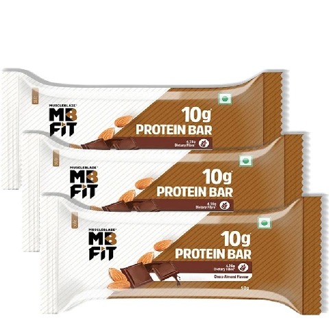3 - MuscleBlaze Protein Bar (10 gm Protein),  3 bar(s)  Choco Almond 