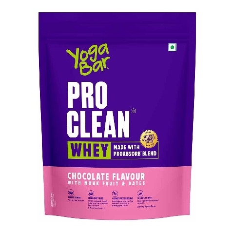 1 - Yogabar Pro Clean Whey,  1.5 lb  Chocolate with Monk Fruit & Dates 