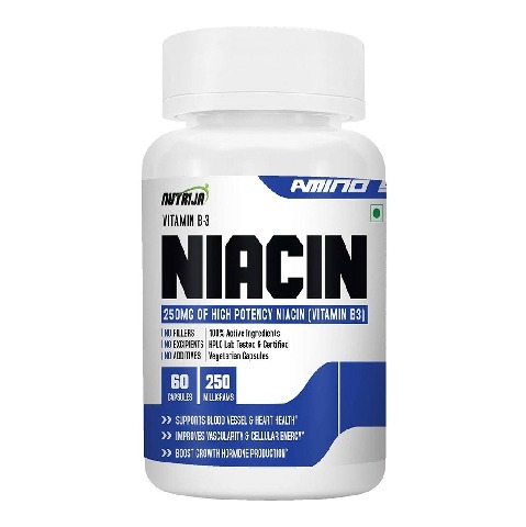 1 - NutriJa Niacin 250mg (Vitamin B-3), Unflavoured 60 capsules