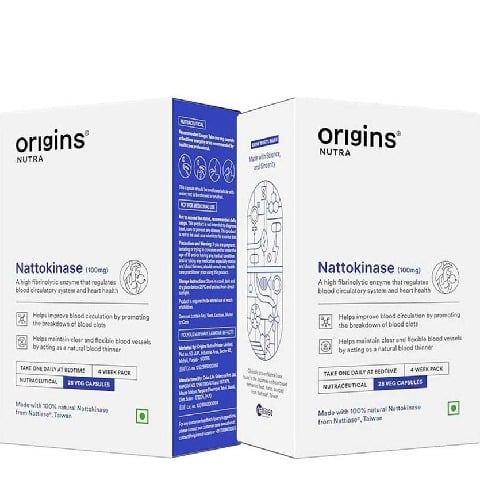 1 - Origins Nutra Nattokinase 2000FU/100mg (Pack of 2), 28 veggie capsule(s)