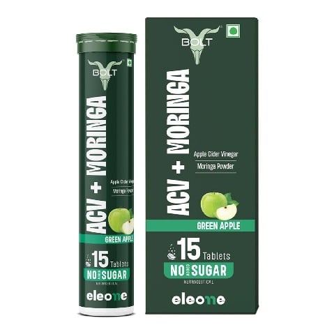 1 - Bolt ACV Moringa, 15 tablet(s) Green Apple