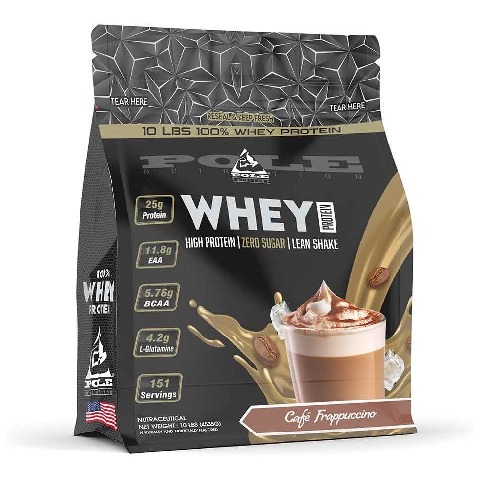 1 - Pole Nutrition Whey Protein,  10 lb  Cafe Frappuccino 