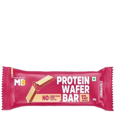 2 - MuscleBlaze Protein Wafer,  1 bar(s)  Strawberry 