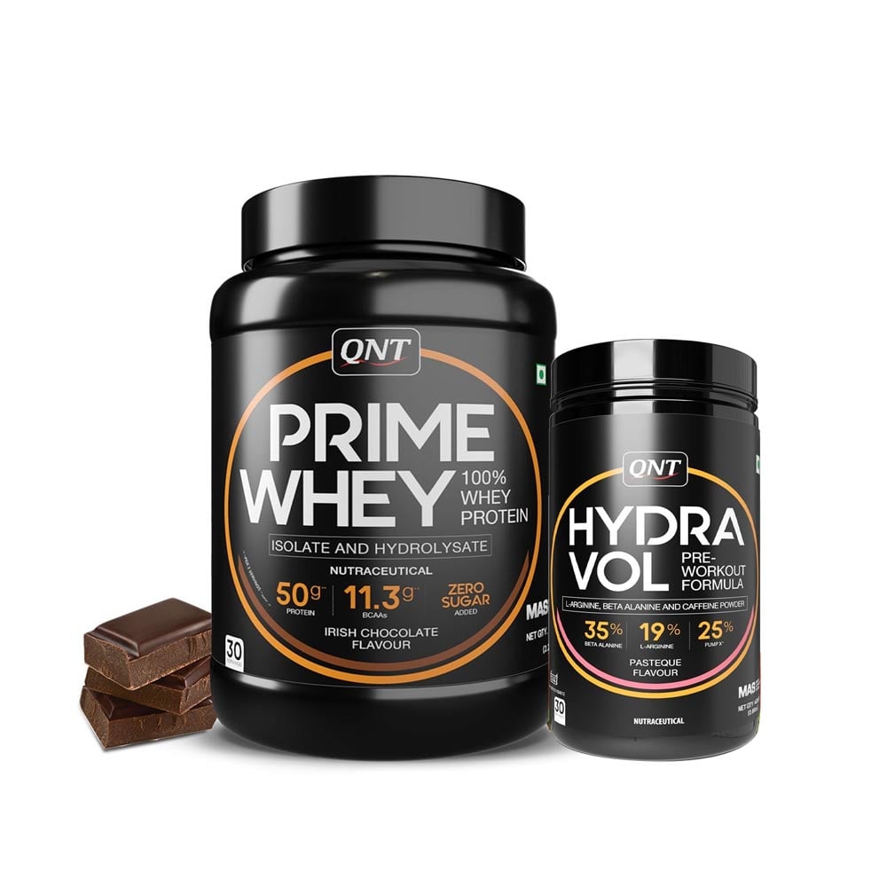 QNT Prime Whey 2.2 lb Irish Chocolate with Hydra Vol Pre Workout Combo, 0.88 lb Pasteque-picture-10