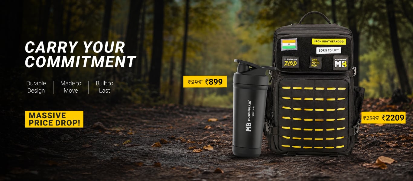 Massive Price Drop on Fitness Accessories - Tactical Bag @ 2209 & Steel Pro Shaker @ 899