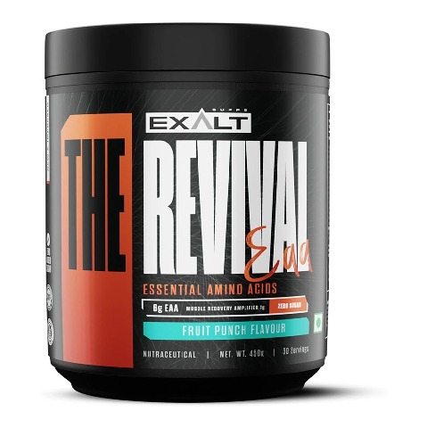 1 - Exalt Supps Revival EAA (Essential Amino Acids),  Fruit Punch  0.99 lb  30 Servings 