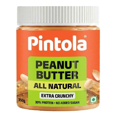 1 - Pintola All Natural Peanut Butter,  0.350 kg  Extra Crunchy 