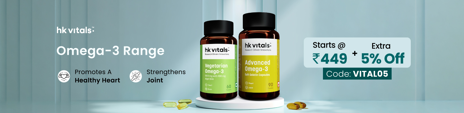 HK Vitals Omega 3 Range | Starts @ 449 + Extra 5% Off | VITAL05