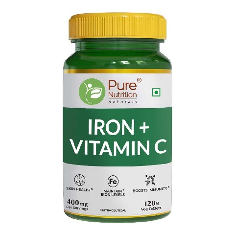 1 - Pure Nutrition Iron + Vitamin C, 120 tablets
