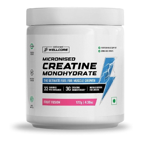 1 - Wellcore Micronised Monohydrate Creatine, Fruit Fusion 0.27 lb