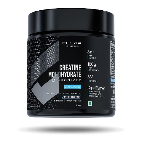1 - Clear Supps Creatine Monohydrate Micronized, Unflavoured 0.22 lb
