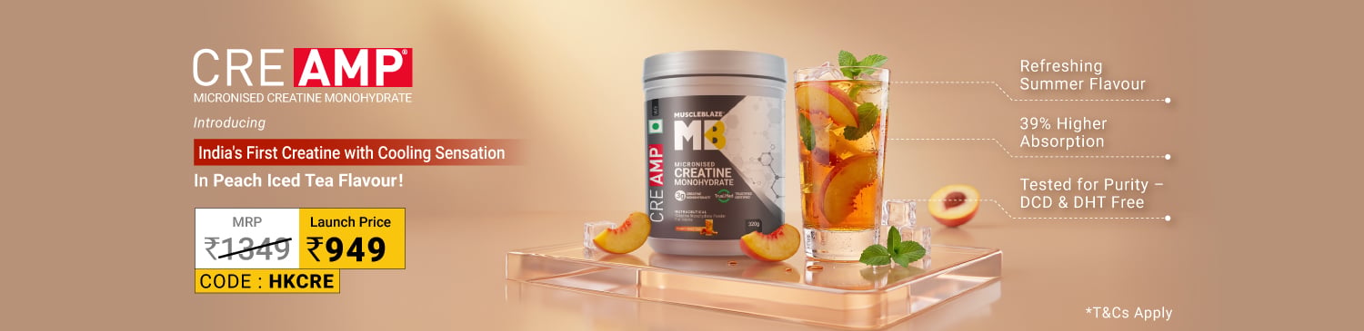 MuscleBlaze New Launch Creatine Creamp Peach Iced Tea @ 949