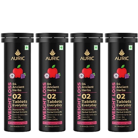 1 - Auric Weight Loss Effervescent Red Apple,  80 tablet(s) 