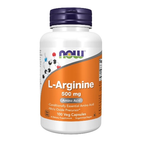 1 - Now L-Arginine (500 mg), 100 capsules