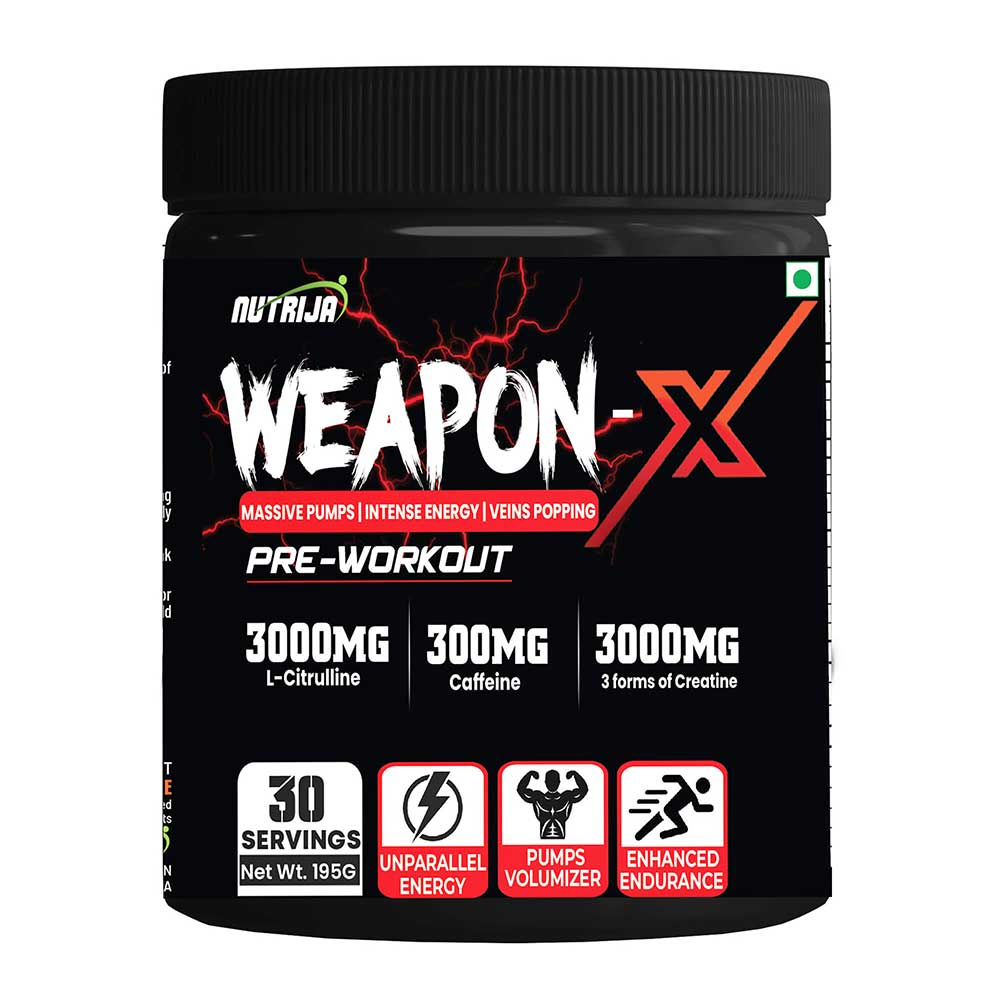 NutriJa Weapon-X Pre-Workout, 0.43 lb Orange-image-16