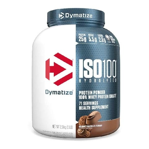 1 - Dymatize ISO 100 Whey Protein Isolate, 5 lb Gourmet Chocolate