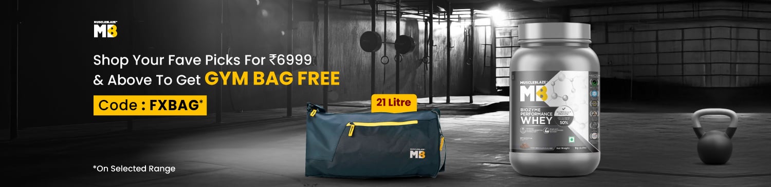 Shop for 6999 & above (MB Brand) to get Gym Bag free | FXBAG