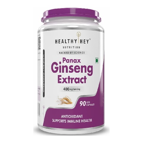 1 - HealthyHey Nutrition Panax Ginseng Extract, 90 capsules