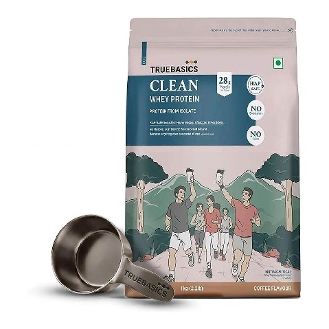 TrueBasics Clean Whey Protein (Isolate),  2.2 lb  Coffee 