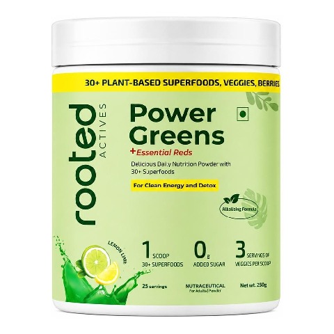 1 - Rooted Active Naturals Super Greens Flavour Mint, 250 g