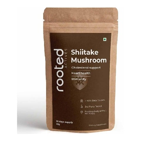 1 - Rooted Active Naturals Shiitake Organic Mushroom Extract, 60 g