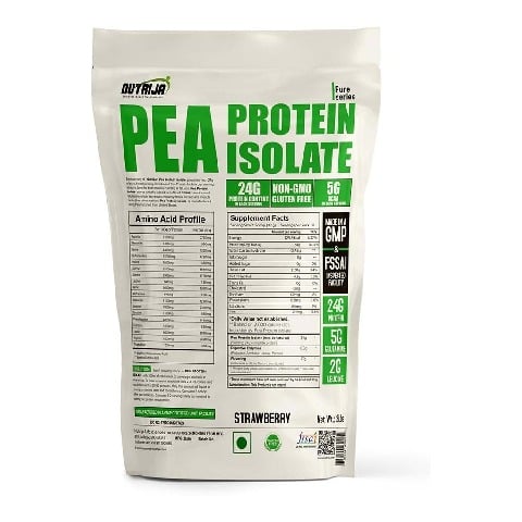 1 - NutriJa Pea Protein Isolate,  2 lb  Strawberry 