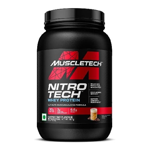 1 - MuscleTech NitroTech Whey Protein,  2 lb  Cappuccino 