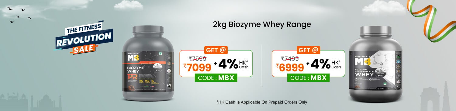 MB Biozyme Whey 2kg Range | Extra 10 % Off | Max 500 | MBX | 4% HK Cash