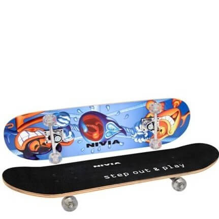 Nivia Skate Board,  Black  31x8 