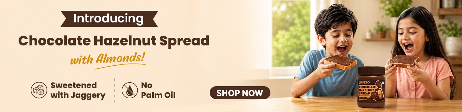 Gritzo Chocolate Hazelnut Spread, 300 g, Chocolate Hazelnut | Grab @ Rs. 499/-