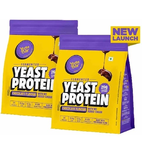 1 - Yogabar Yeast Protein, 1.1 lb Chocolate (Pack of 2)