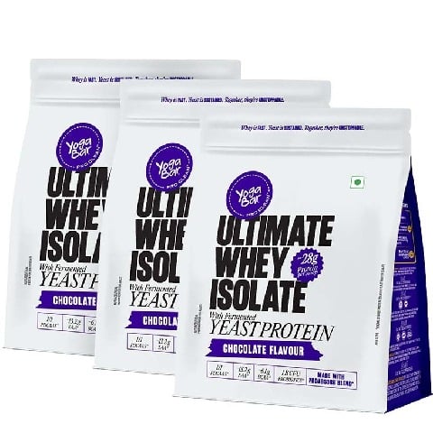 1 - Yogabar Ultimate Whey Isolate,  1.1 lb  Chocolate (Pack of 3) 
