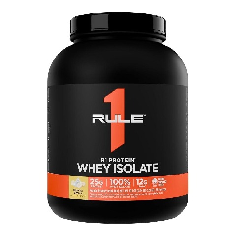 1 - Rule One R1 100% Whey Protein Isolate, 4.94 lb Banana Creme