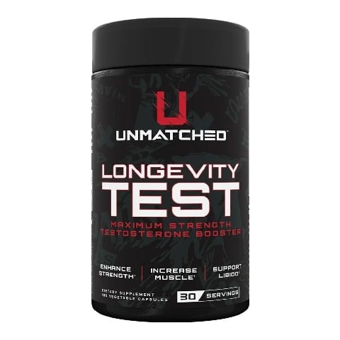 1 - Unmatched Longevity Test, 180 veggie capsule(s) Unflavoured