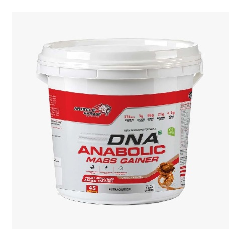 1 - Muscle Garage DNA Anabolic Mass Gainer, 10 lb Choco Caramel (Bucket)