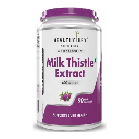 1 - HealthyHey Nutrition Milk Thistle Extract,  90 capsules 