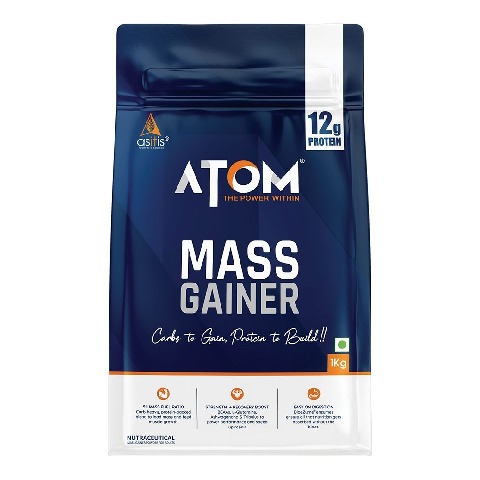 1 - AS-IT-IS Nutrition ATOM Mass Gainer, 2.2 lb Double Rich Chocolate