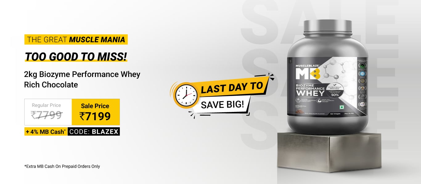 Last Day to Save Big: 2kg Biozyme Perf Range @ 7199, Code: BLAZEX + 4% MB Cash