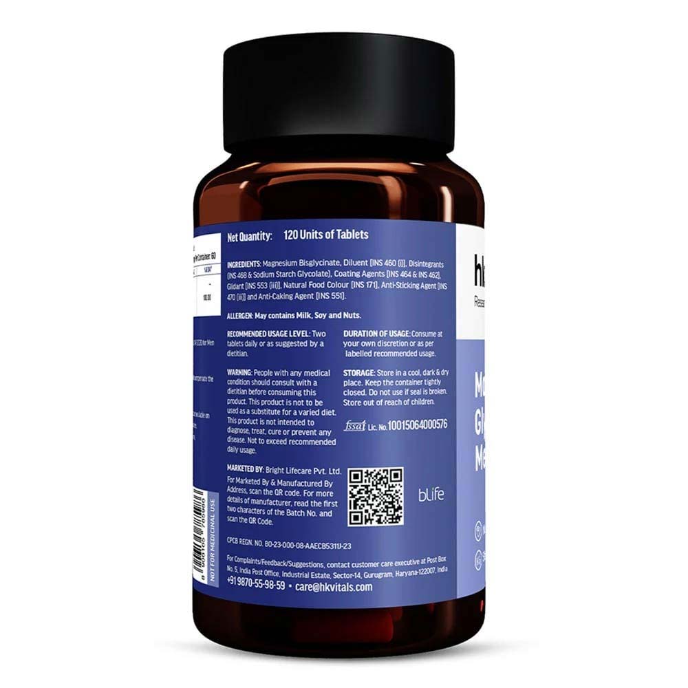 2 - HK Vitals Magnesium Glycinate - Men (Old MRP),  120 tablet(s)