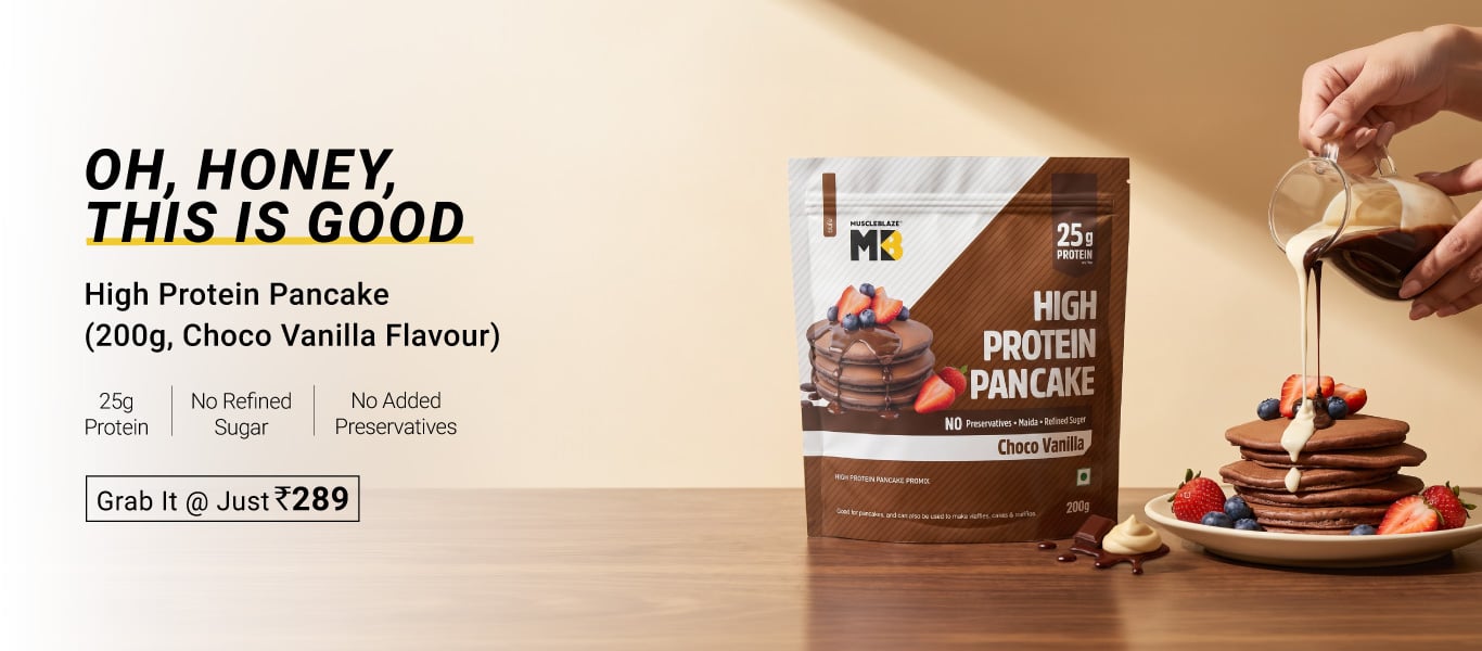 MuscleBlaze High Protein Pancake, Choco Vanilla 200 g @ 289