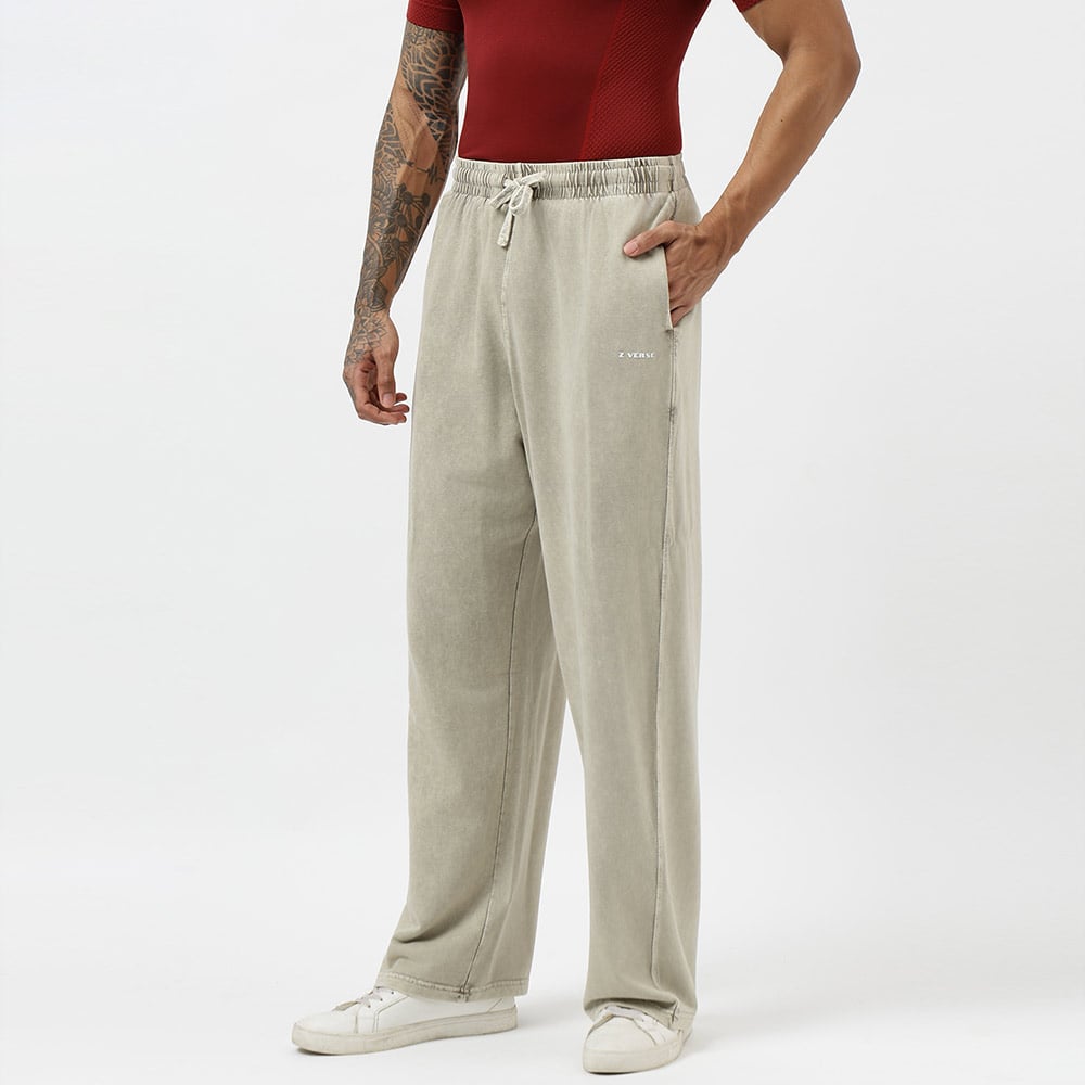 3 - MuscleBlaze Z Verse x Naruto Hokage Run Oversized Washed Joggers,  Dust Beige  X-Small