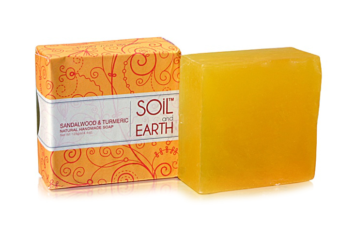 Soil and Earth Handmade Soap-Sandalwood & Turmeric,  Handmade Soap-Sandalwood & Turmeric 