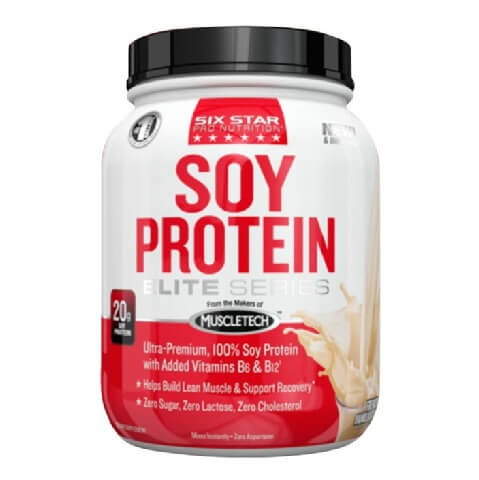 MuscleTech Six Star Elite Series Soya Protein,  2 lb  Vanilla 