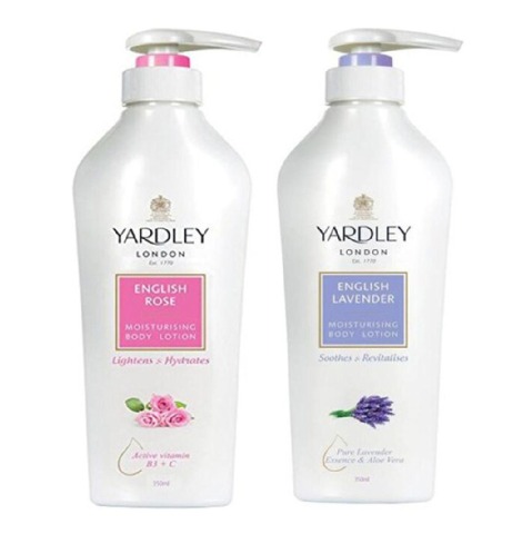 Yardley London Moisturising Body Lotion,  English Rose and English Lavender Combo  350 ml 