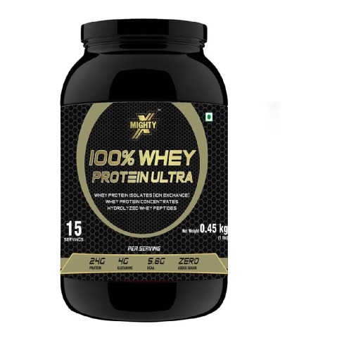 1 - MightyX 100% Whey Protein Ultra, 1 lb Chocolate